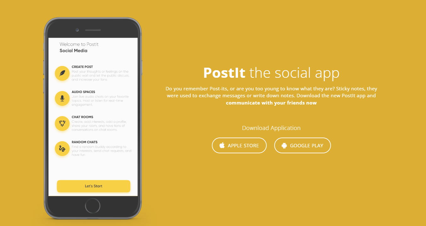 please welcome to POSTIT | Social Media App